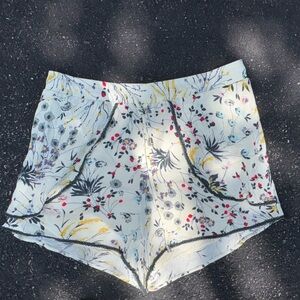 Elevenses | Womens Shorts | Floral | Botanical | Layered Lace Trim M